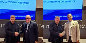 Xavier Gil Mur i Orlando Santana Pérez, nous CU i CC del departament.